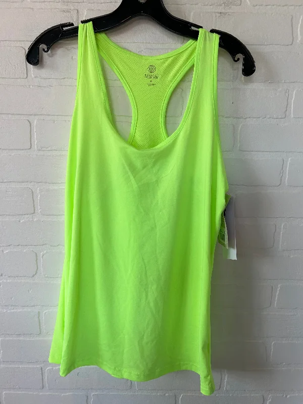 Green Athletic Tank Top Balance Collection, Size M Sleek Men's Contemporary 