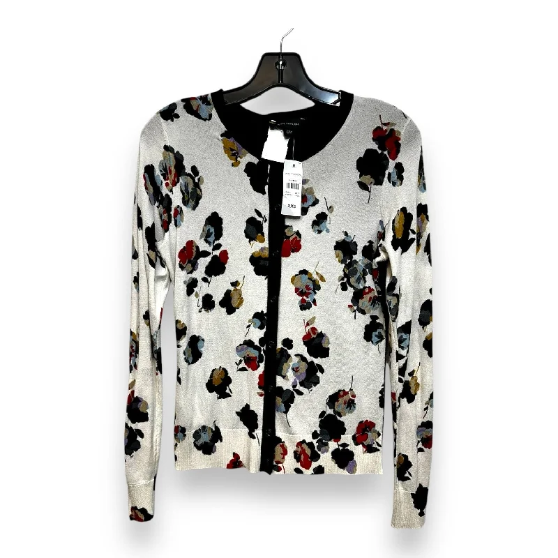Cardigan By Ann Taylor O In Floral, Size: Xxs Modern Men's Geometric