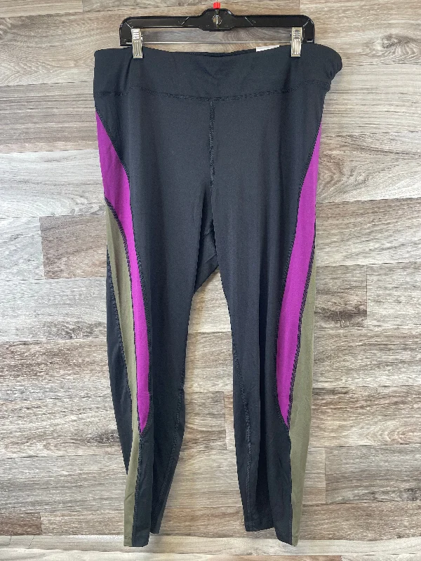 Athletic Leggings Capris By Ava & Viv In Black, Size: 1x Confident Men's High