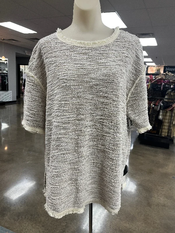 Top Ss By Limited In Cream, Size:Xl Polished Men's Silk