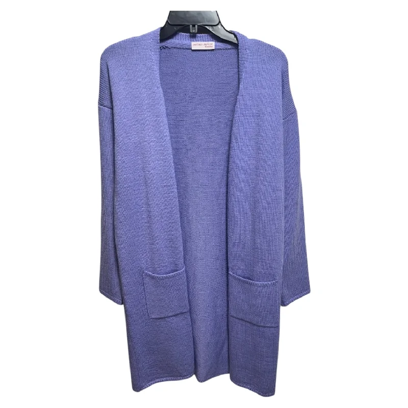 Sweater Cardigan By Sartoria Principe In Purple, Size: M Streetwear Style