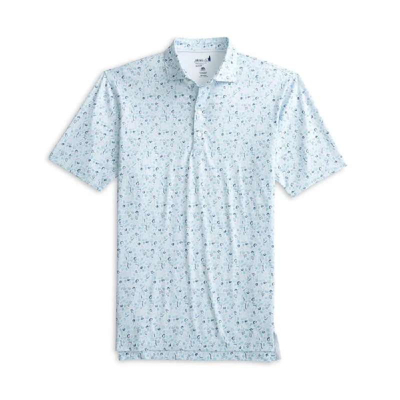 Johnnie-O Tacos Y Tequila Prep-Formance Polo Shirt - Permafrost Youthful Men's Anime