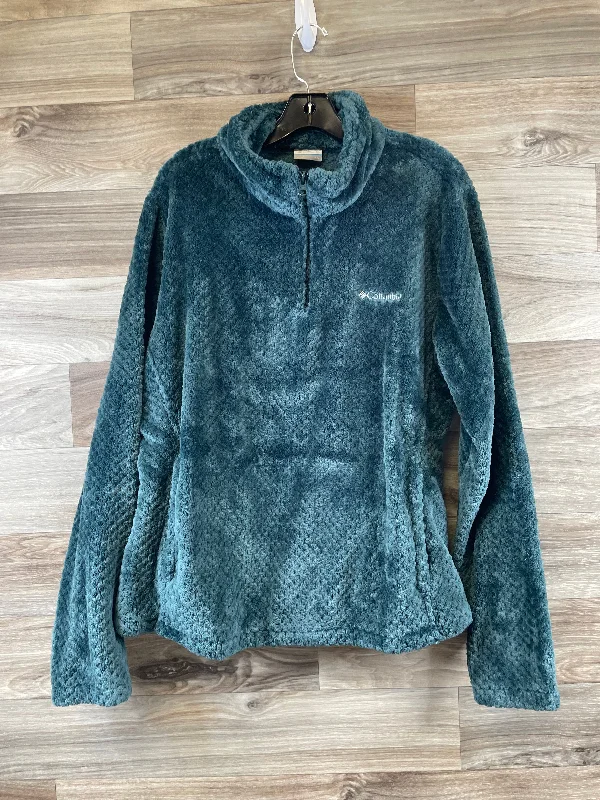 Athletic Top Long Sleeve Collar By Columbia In Blue, Size: Xxl Artistic Men's Avant