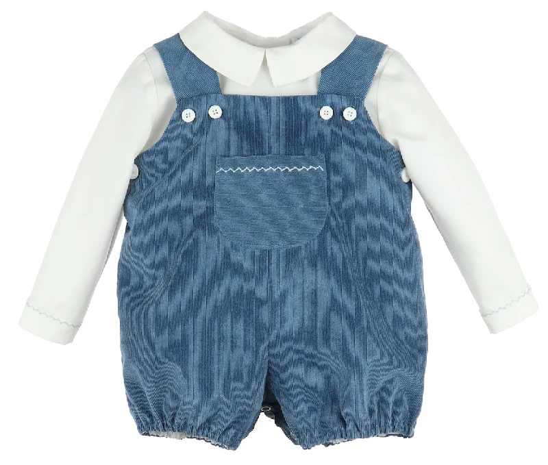 Corduroy Blue Romper Refined Men's Hand