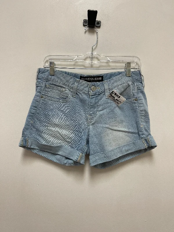 Shorts By Express In Blue Denim, Size: 6 Organic