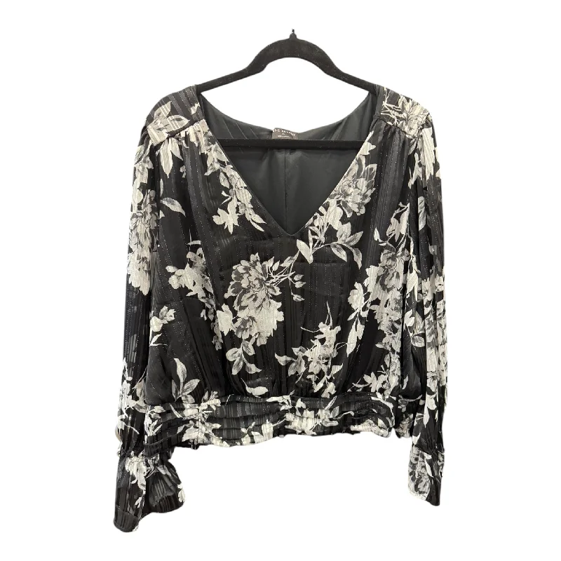 Top Long Sleeve By Lane Bryant In Black, Size: 3x Tailored