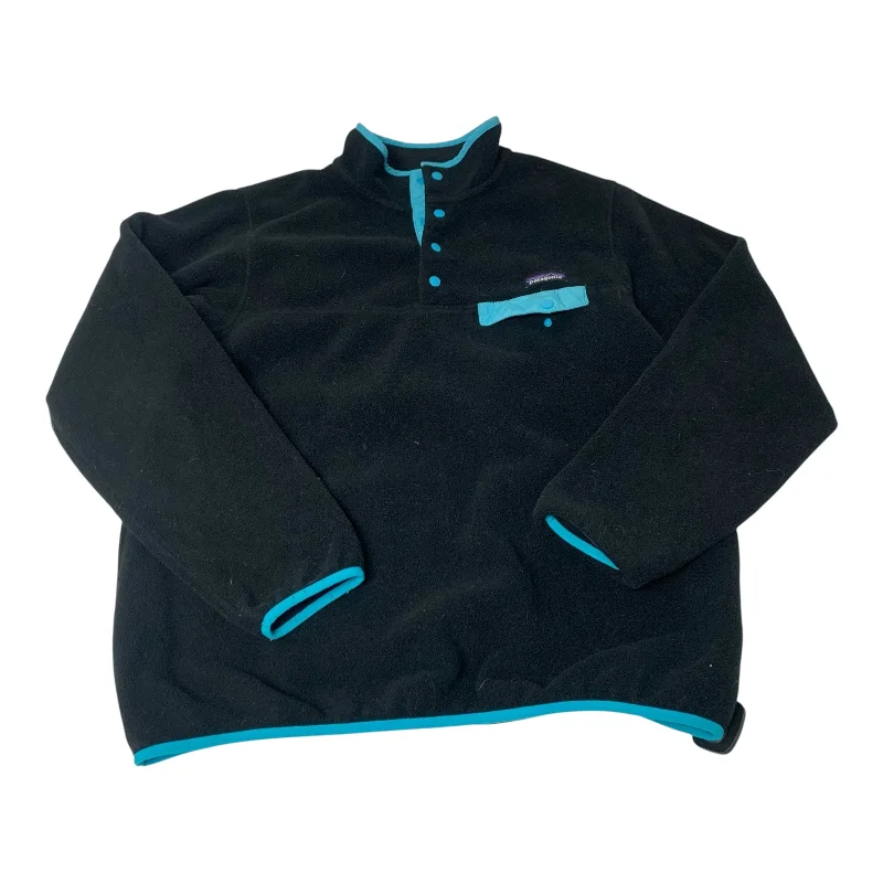 Jacket Fleece By Patagonia In Black, Size: Xl Casual Men's Loose