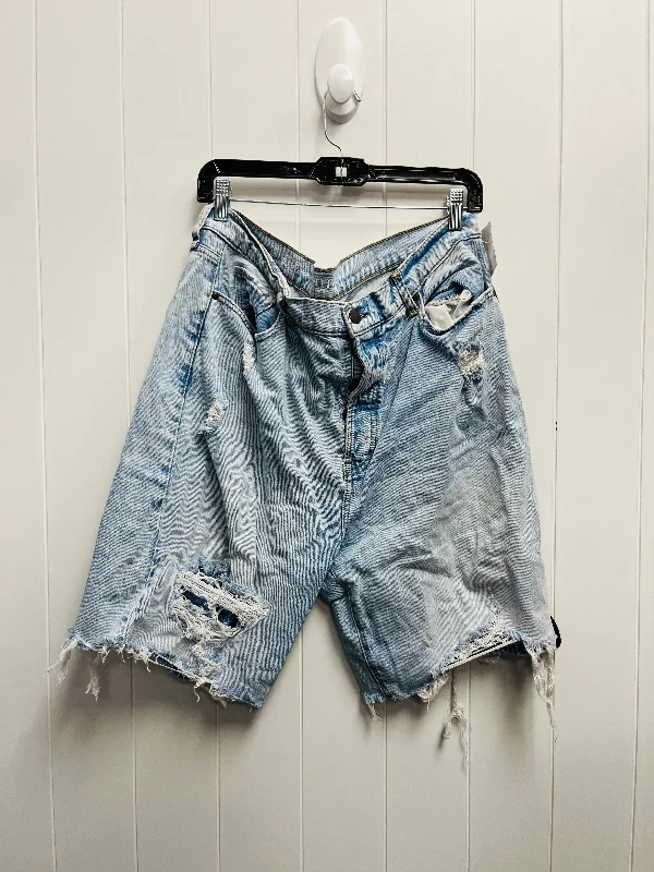 Shorts By Ana In Blue Denim, Size: 16 Stylish Men's Neon