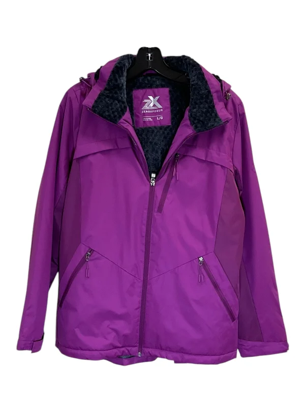 Coat Other By Zero Xposure In Purple, Size: L Edgy Men's Punk