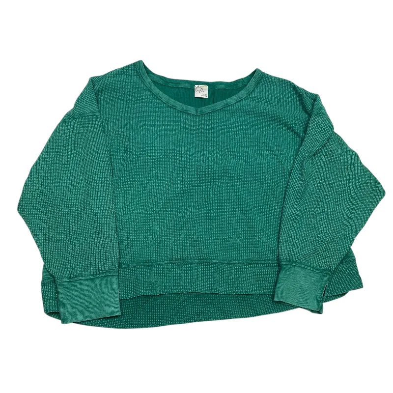 Top Long Sleeve By Aerie In Green, Size: Xxl Preppy Men's College