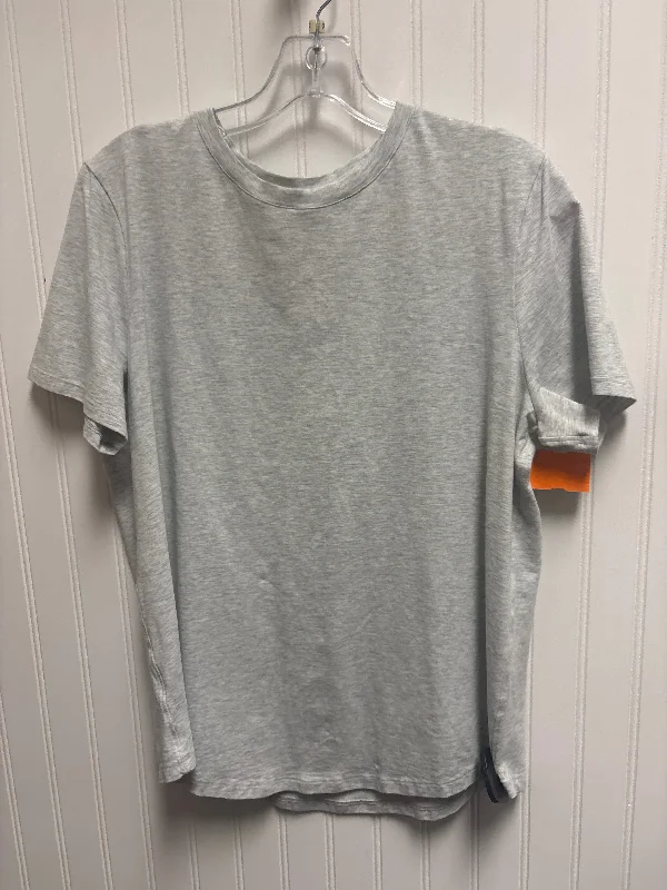 Athletic Top Short Sleeve By Lululemon In Grey, Size: M Rugged Men's Outdoor 