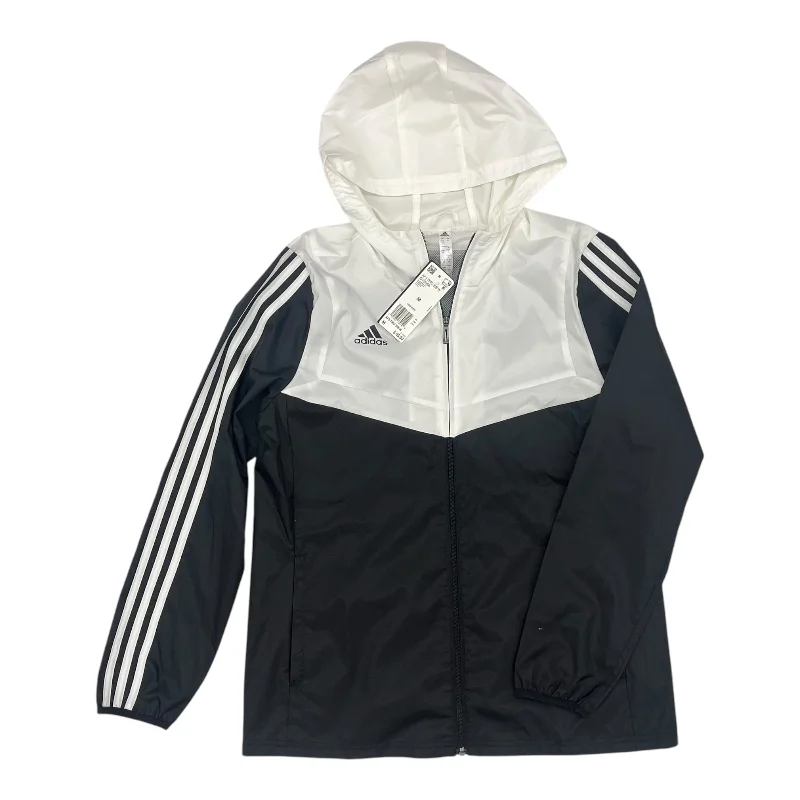 Athletic Jacket By Adidas In Black & White, Size:M Dapper Men's Bow