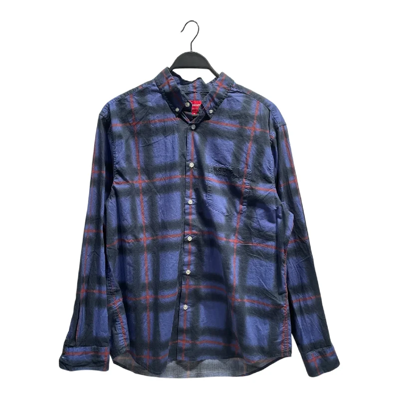 Supreme/Flannel Shirt/M/Cotton/BLU/Plaid/ Beach