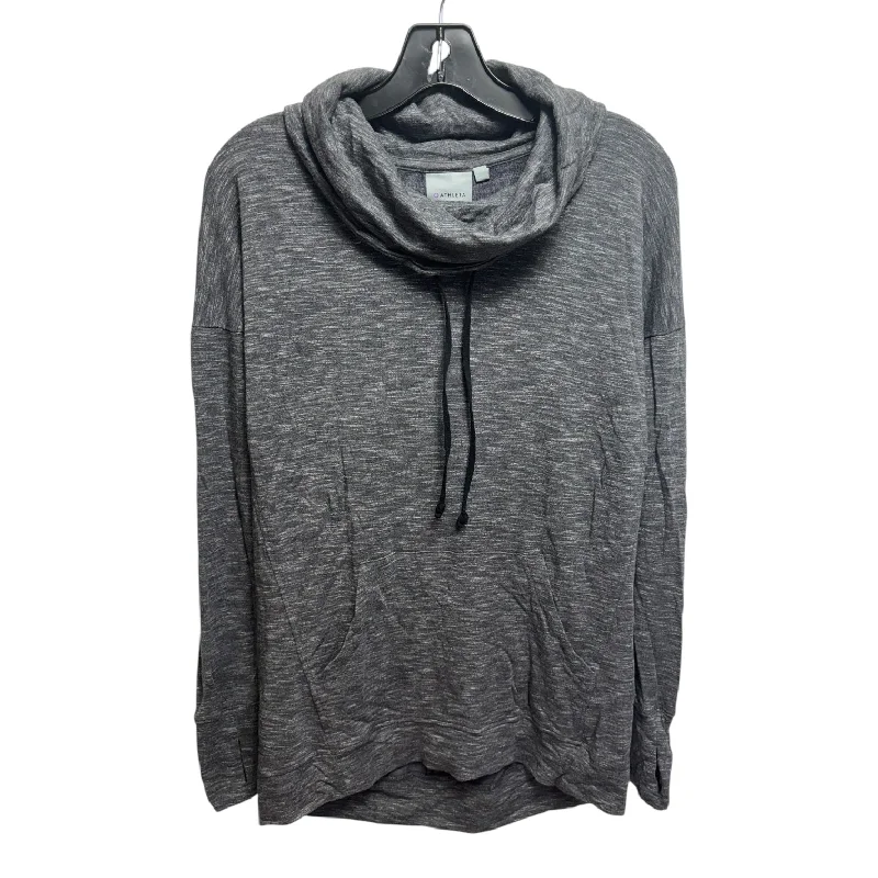 Top Long Sleeve By Athleta In Grey, Size: S Monochromatic All