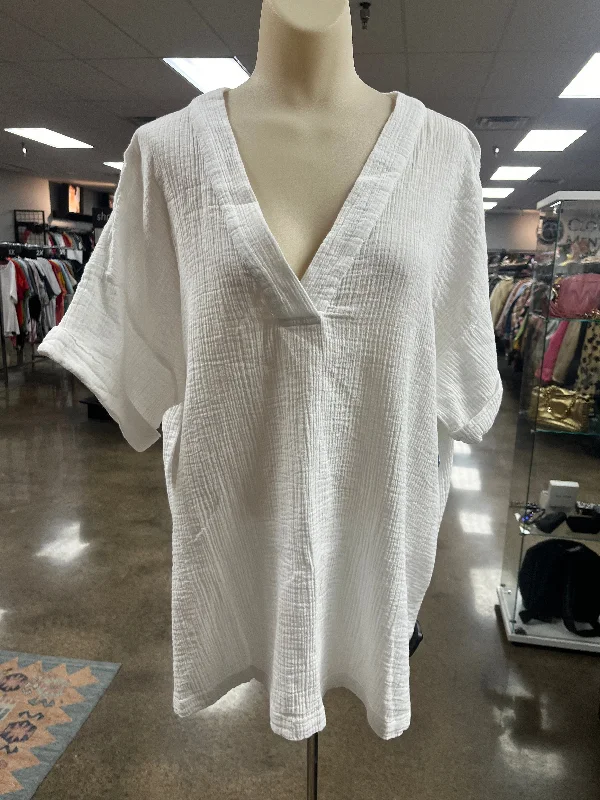 Top Ss By Wonderly In White, Size:Xl Artistic Men's Avant
