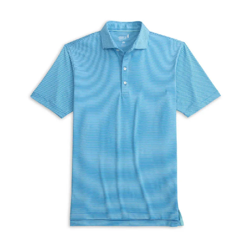 Johnnie-O Lyndon Prep-Formance Pinestripe Polo Shirt - Riviera Tough Men's Military