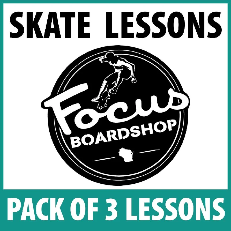 Focus Boardshop One-on-One Skateboard Lessons -  3 Pack Artistic Men's Avant