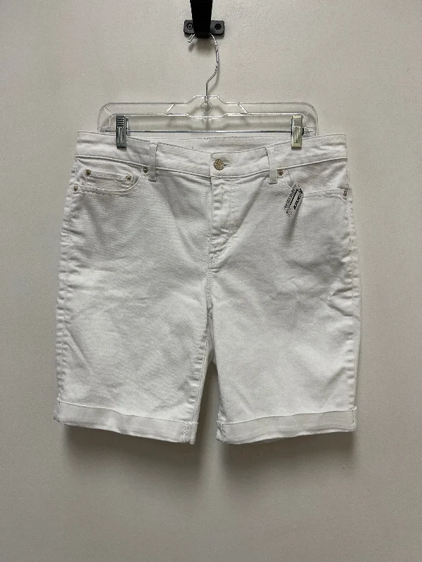 Shorts By Talbots In White Denim, Size: 10 Refined Men's Velvet