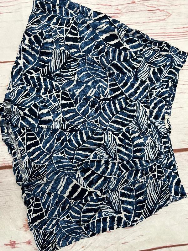 Shorts By H&m In Blue White, Size: 10 Tailored