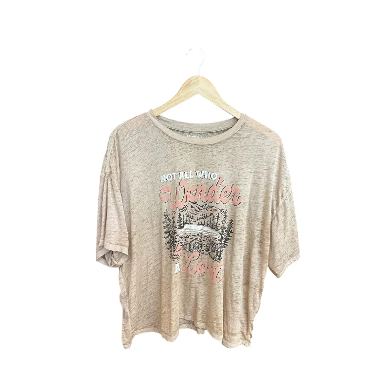 Top Short Sleeve Basic By Cme In Brown, Size: 2x Lumberjack