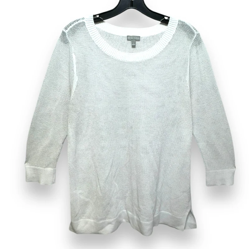 Sweater By Talbots In White, Size: L Vintage Men's 1970S Disco