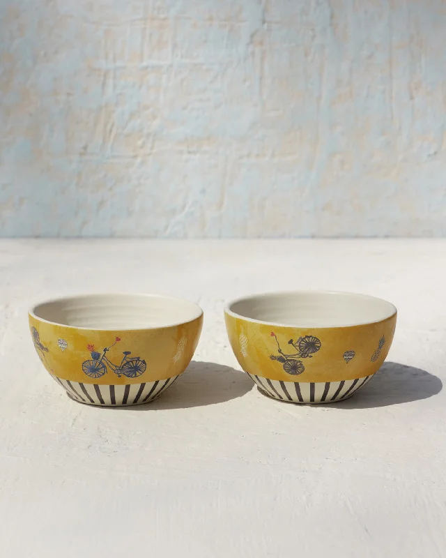 Temple Town Nut Bowls (Set of 2) Monochromatic All