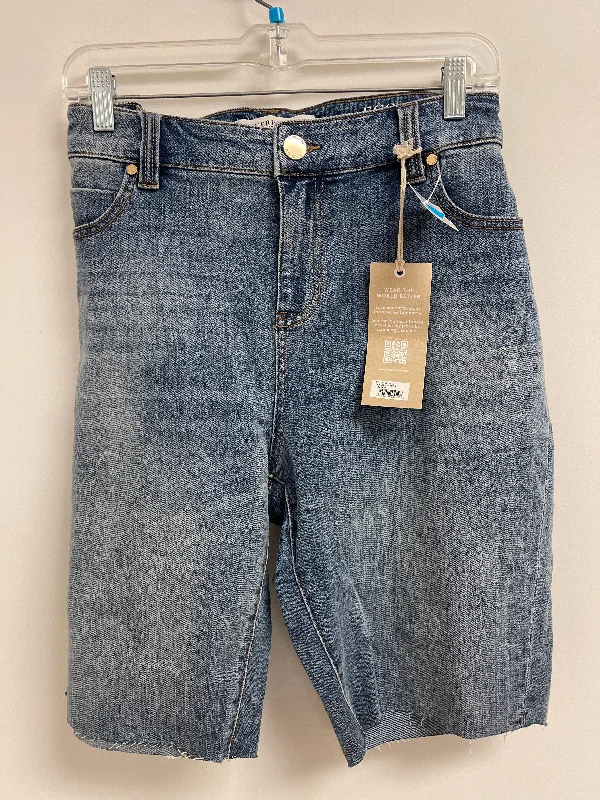 Shorts By Liverpool In Blue Denim, Size: 18 Vintage Men's 1970S Disco