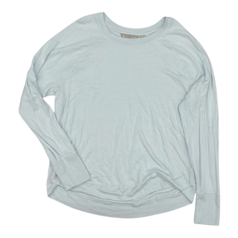 Athletic Top Ls Crewneck By Athleta In Blue, Size:Xl Refined Men's Velvet