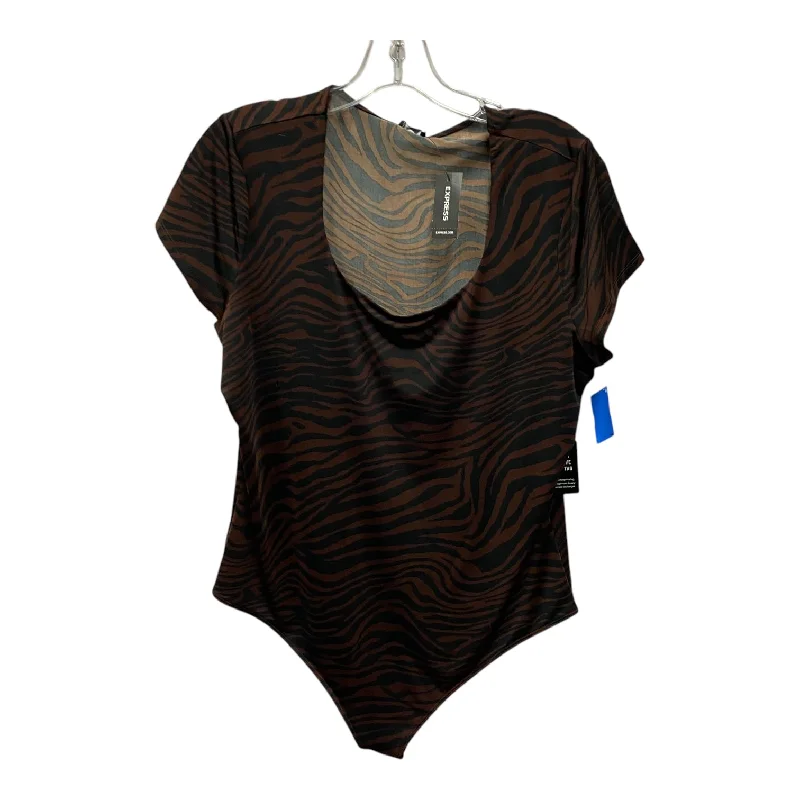 Bodysuit By Express In Black & Brown, Size:Xl Refined Men's European