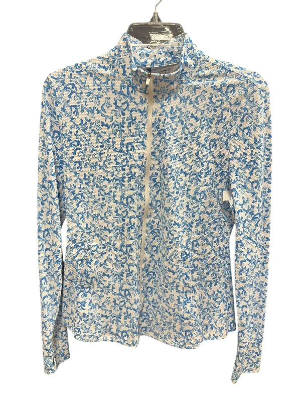 Athletic Jacket By Tommy Bahama In Blue & White, Size: M Athletic Men's High