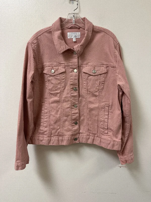 Jacket Denim By Time And Tru  Size: Xl Rugged Men's Outdoor 