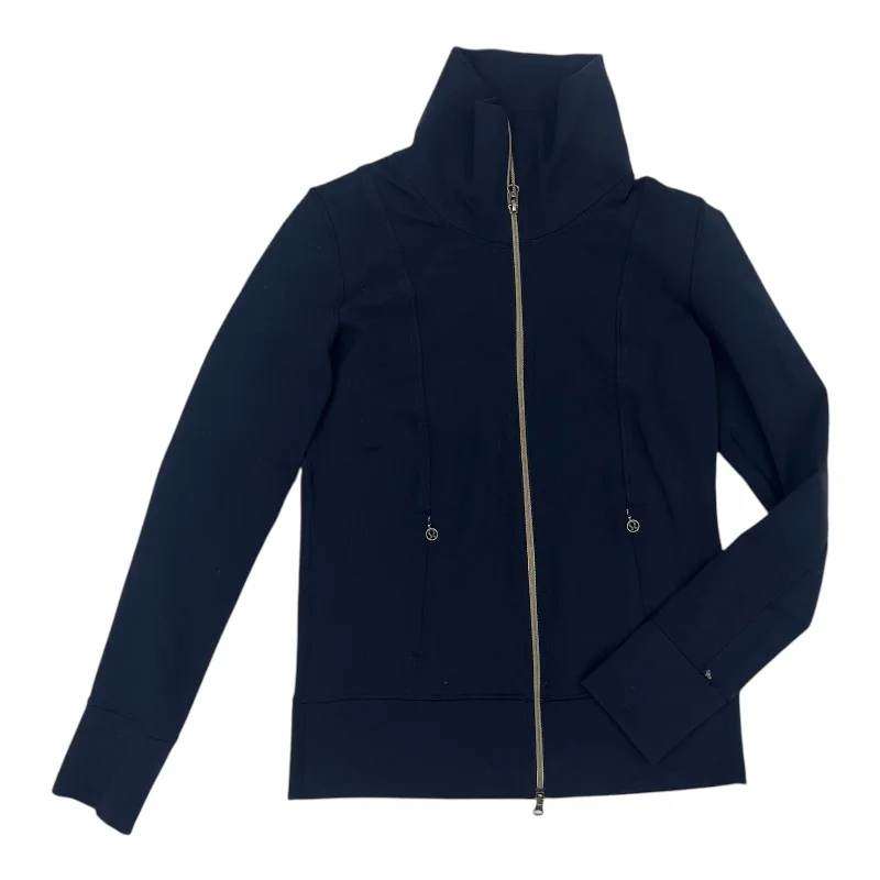 Athletic Jacket By Lululemon In Navy, Size:M Traditional Men's Wool