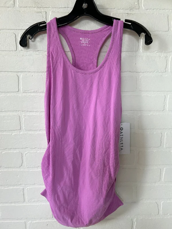 Purple Athletic Tank Top Athleta, Size S Modern Men's Geometric