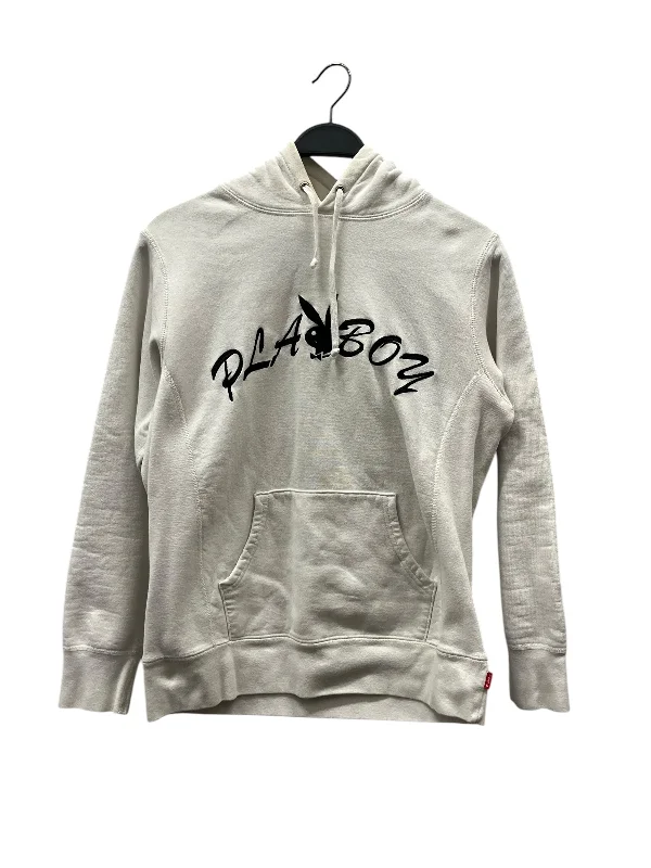 Supreme/PLAYBOY/Hoodie/M/Cotton/WHT/ Luxurious Men's High