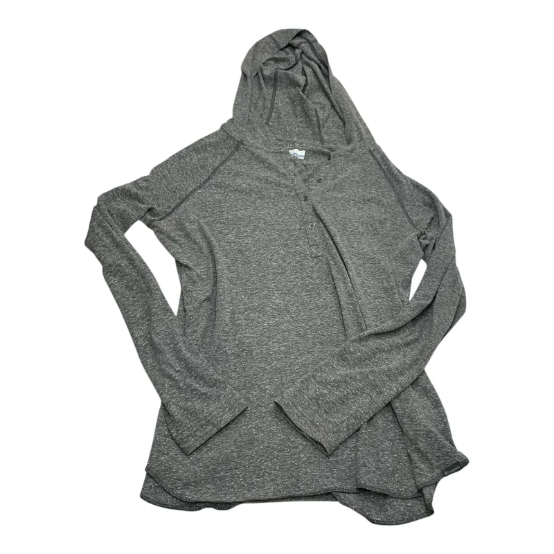 Athletic Top Long Sleeve Hoodie By Columbia In Grey, Size: Xl Casual Men's Loose