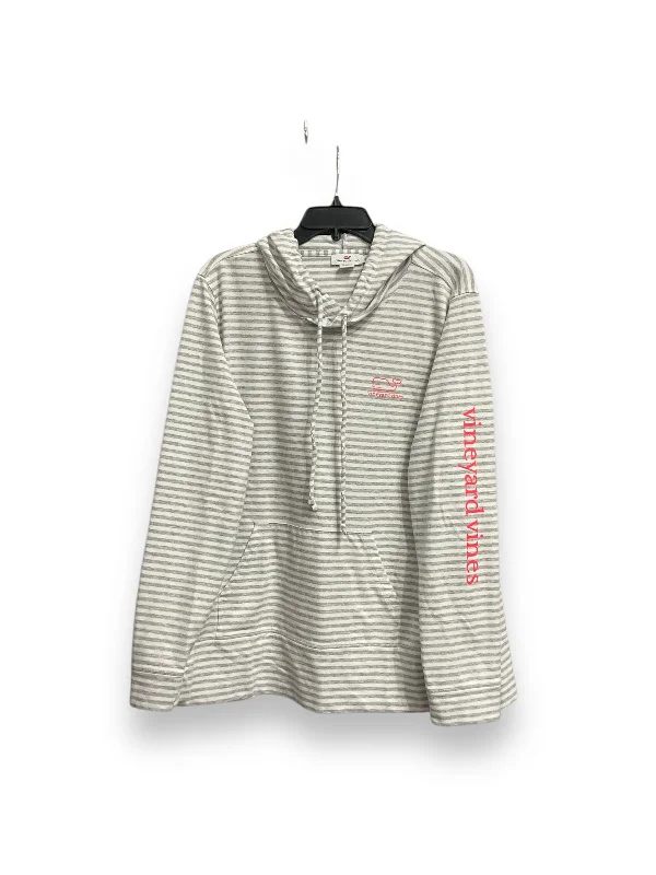 Athletic Top Long Sleeve Hoodie By Vineyard Vines In Striped Pattern, Size: Xl Athletic Men's High