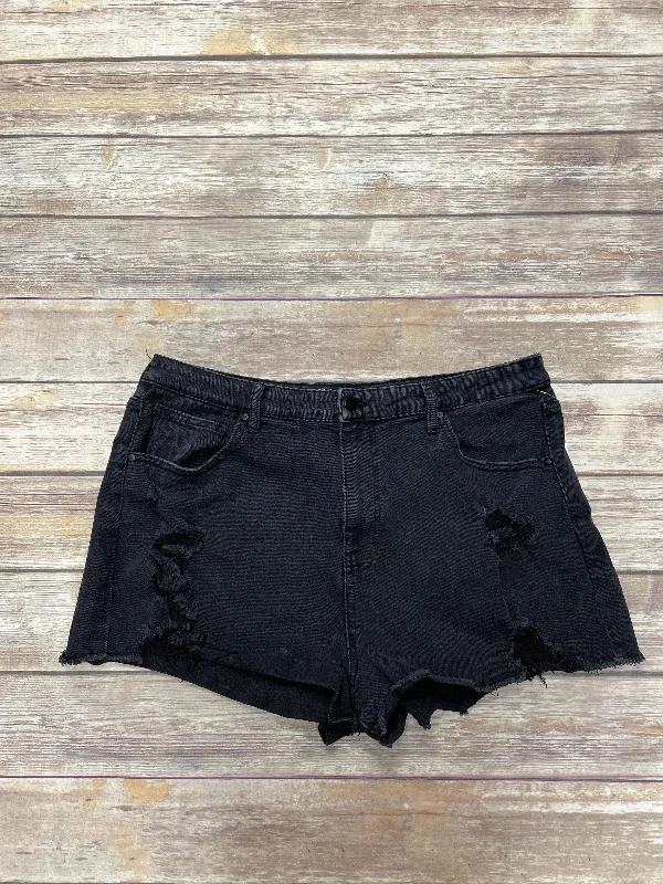 Shorts By No Boundaries In Black Denim, Size: 20 Casual Men's Loose