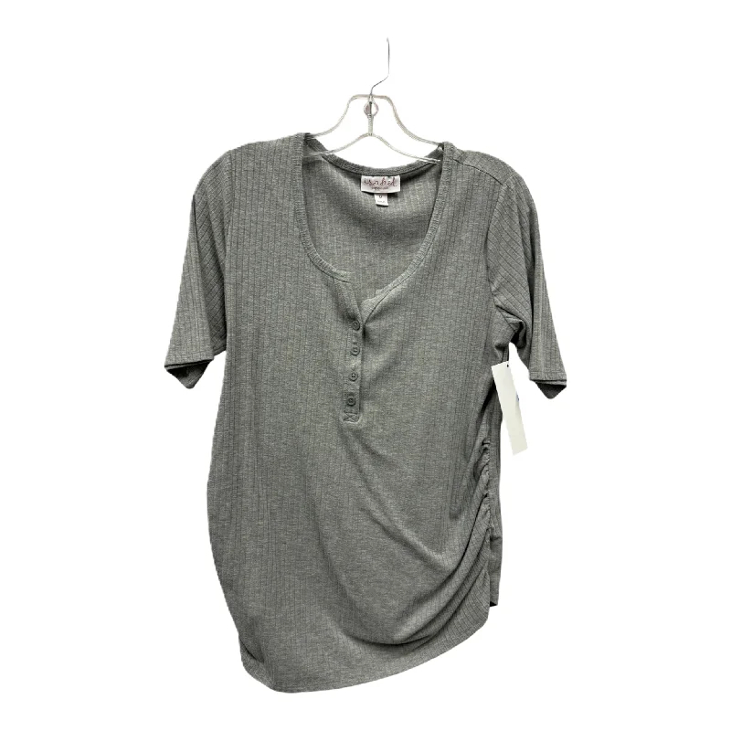 Mat Top Short Sleeve By Ingrid & Isabel, Size: M Rugged Men's Outdoor 