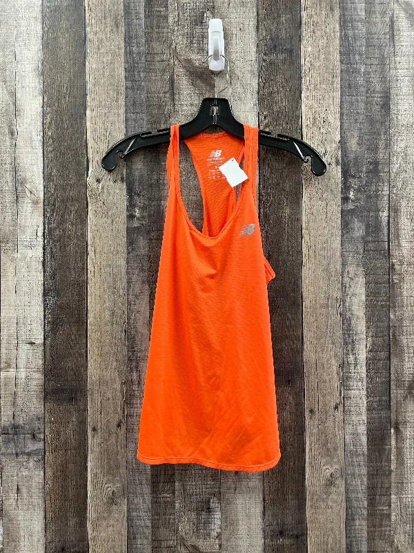 Orange Athletic Tank Top New Balance, Size S Business