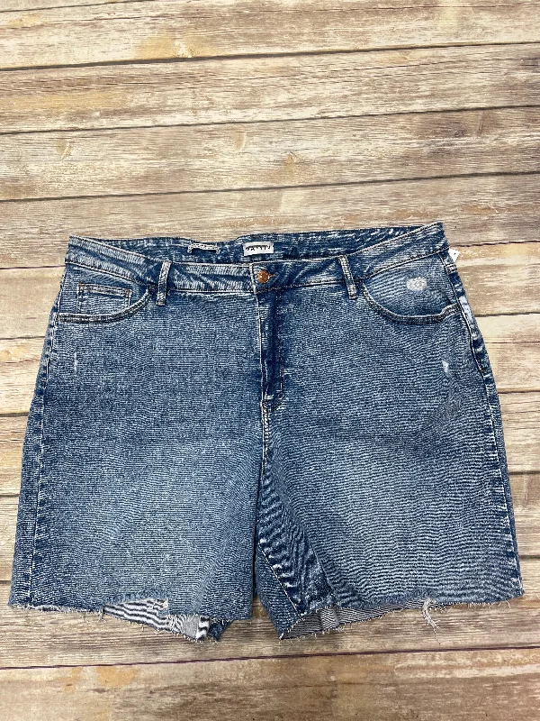 Shorts By Ava & Viv In Blue Denim, Size: 24 Minimalist Men's Casual 