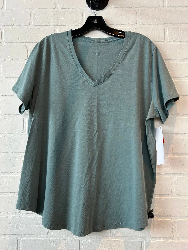Athletic Top Short Sleeve By Lululemon In Green, Size: Xl Athletic Men's High