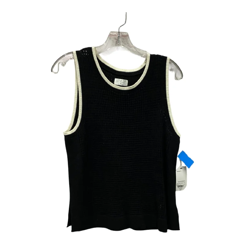 Top Sleeveless By Stylus In Black, Size:Xl Unique Men's Patch