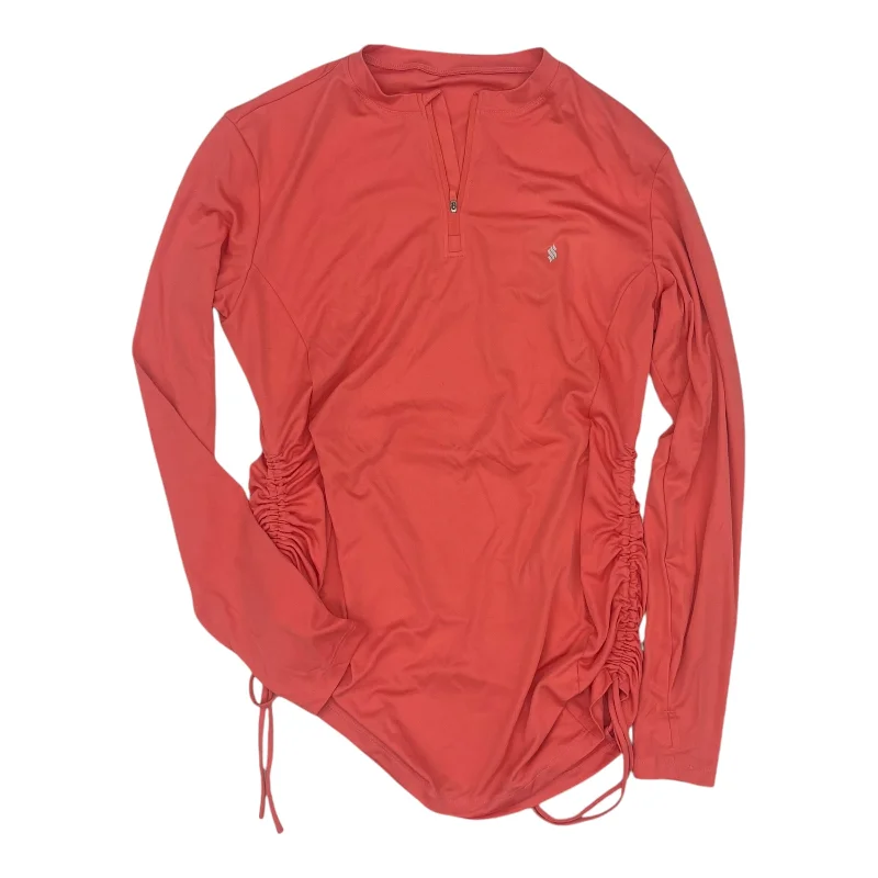Athletic Top Ls Crewneck By Clothes Mentor In Orange, Size:Xxl Casual Men's Loose