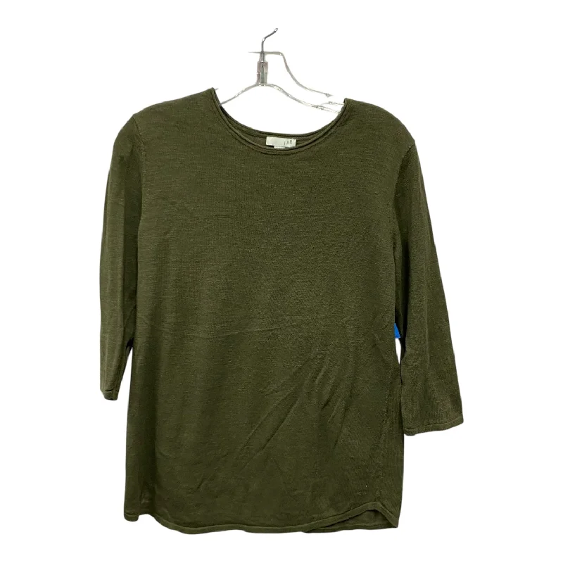 Top Ls By J. Jill In Green, Size:S Earthy Men's Hemp