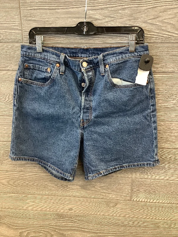 Shorts By Levis Capital E In Blue Denim, Size: 12 Polished Men's Satin