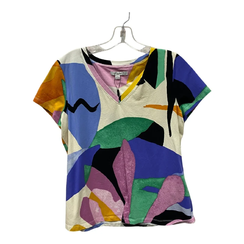 Top Ss By Chicos In Multi, Size:L Bold Men's Animal