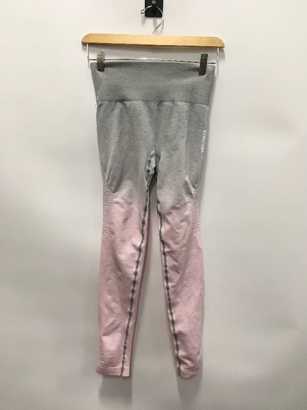 Pink Athletic Leggings Gym Shark, Size S Dapper Men's 1920S