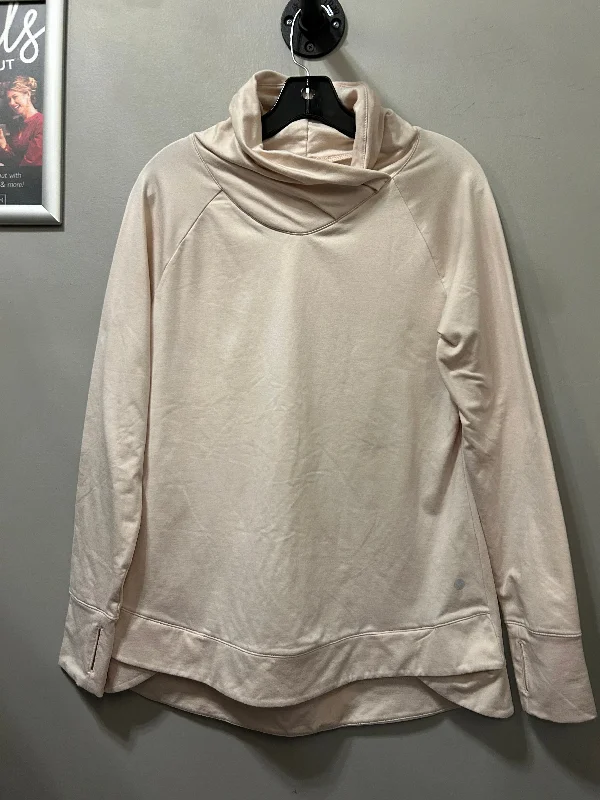 Athletic Top Long Sleeve Collar By Apana In Pink, Size: M Streetwear Style