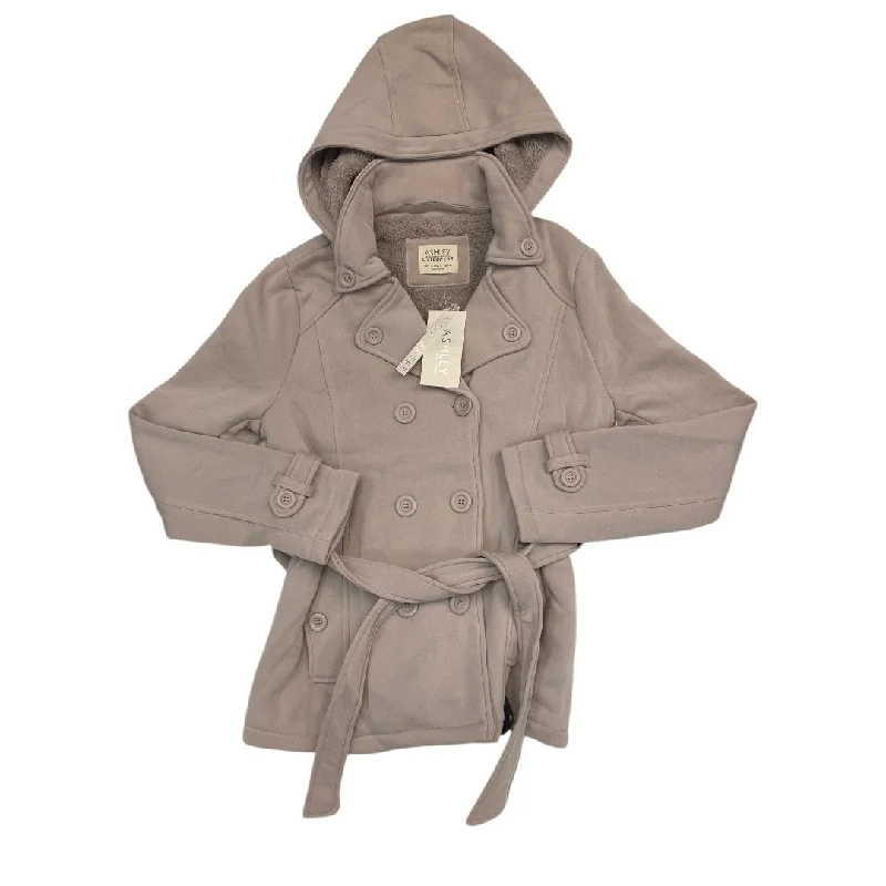 Coat Other By ashley outerwear In Taupe, Size:L Modern Men's Tech