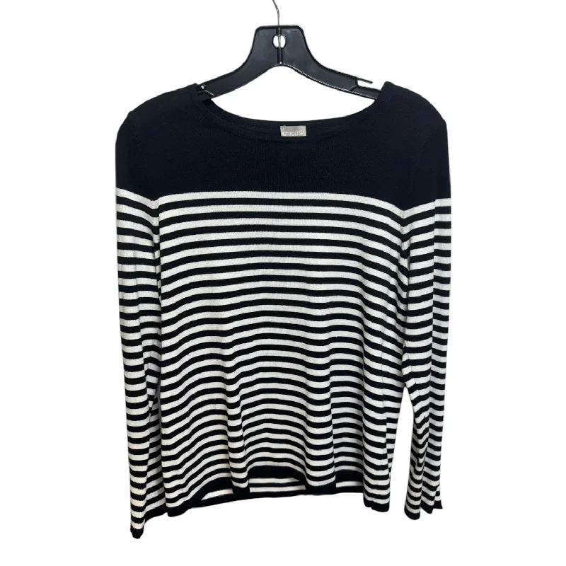 Sweater By Chicos In Striped Pattern, Size: S Trendy Men's Bucket